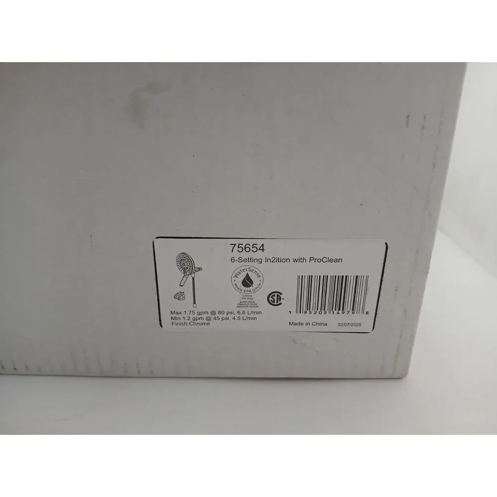 Delta In2ition ProClean 6-Setting Handheld Shower Head Chrome 75654